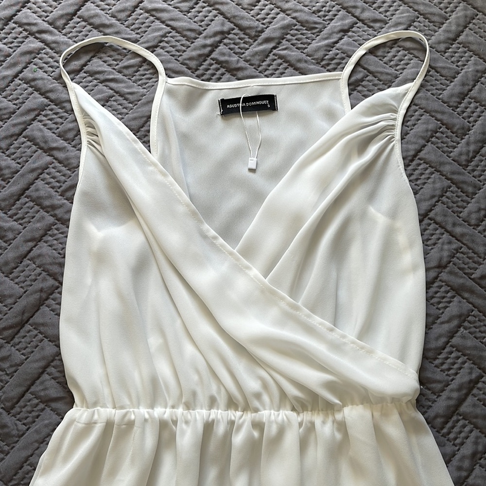 WHITE SHORT DRESS - Picture 2 of 4